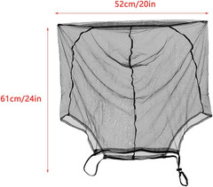 Mosquito Head Net with Chest Straps Ultra Large Face Netting Covers Over Hats…