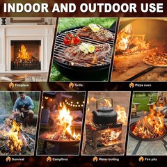 130 pcs Fire Starter-All Natural Wood Fire Starters for Fireplace,BBQ,Camping…