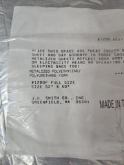 Emergency Blankets for Survival Gear Heat Sheet NIP 52×60 Camping Sleeping Bags