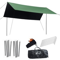 Wind Tour Portable Multifunctional Outdoor Camping 118×118 inches, Green
