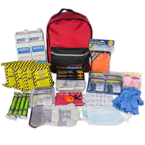 Ready America 4-Person 3-Day Basic Emergency Kit with Backpack