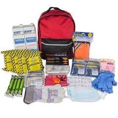 Ready America 4-Person 3-Day Basic Emergency Kit with Backpack