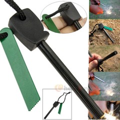 10 Pack Fire Starter Flint Steel Striker Ferro Rod Firesteel Camping Lighter