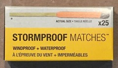 UCO Stormproof Windproof Waterproof Survival Matches 25-Pack w/2 Extra Strikers