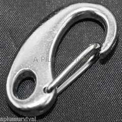 10 Pack Metal Hook Spring Clip Paracord Survival Keychain Leash Bracelet Crafts