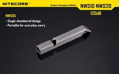 Nitecore NWS10 Outdoor Emergency Whistle TC4 Titanium Alloy Survival SOS 120db