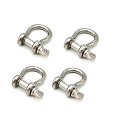 Stainless Steel Shackle 1/4 Inch Sailing Rigging Shackles Marine Grade Shackl…