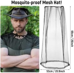 3 Pack Anti Mosquito Netting Suit, Mosquito XL Head Net, Mosquito Arm and Leg Sl