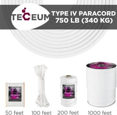 Reflective Paracord Rope 550lb 4mm – Glow para Cord – Camping Utility Rope | 550