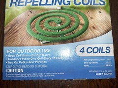 Pic Outdoor Mosquito Repelling Coils 3 Packs, 12 Coils