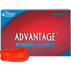 Alliance Rubber 96645 Advantage Bands Size #64 (3-1/2″ x 1/4″), Red