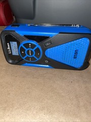 LL BEAN ETON Weather Alert Emergency Radio Blue TESTED – WORKS