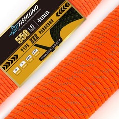 Reflective Paracord 550 lb, 7 Strand Paracord Rope 100ft 4mm, Nylon Parachute…