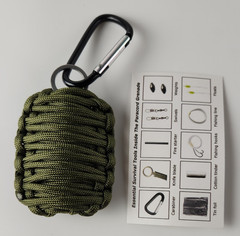 Paracord Survival Kit Grenade-10 Pieces-Paracord-Outdoors-Emergencies