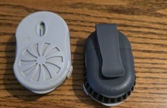 OFF! Clip-On Mosquito Repellent Unit + 12 Hour Refill, Outdoor, White/Gray