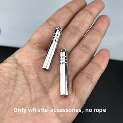 2Pcs Titanium Alloy Emergency Whistles – Loud, Durable Survival Gear for Outdoor