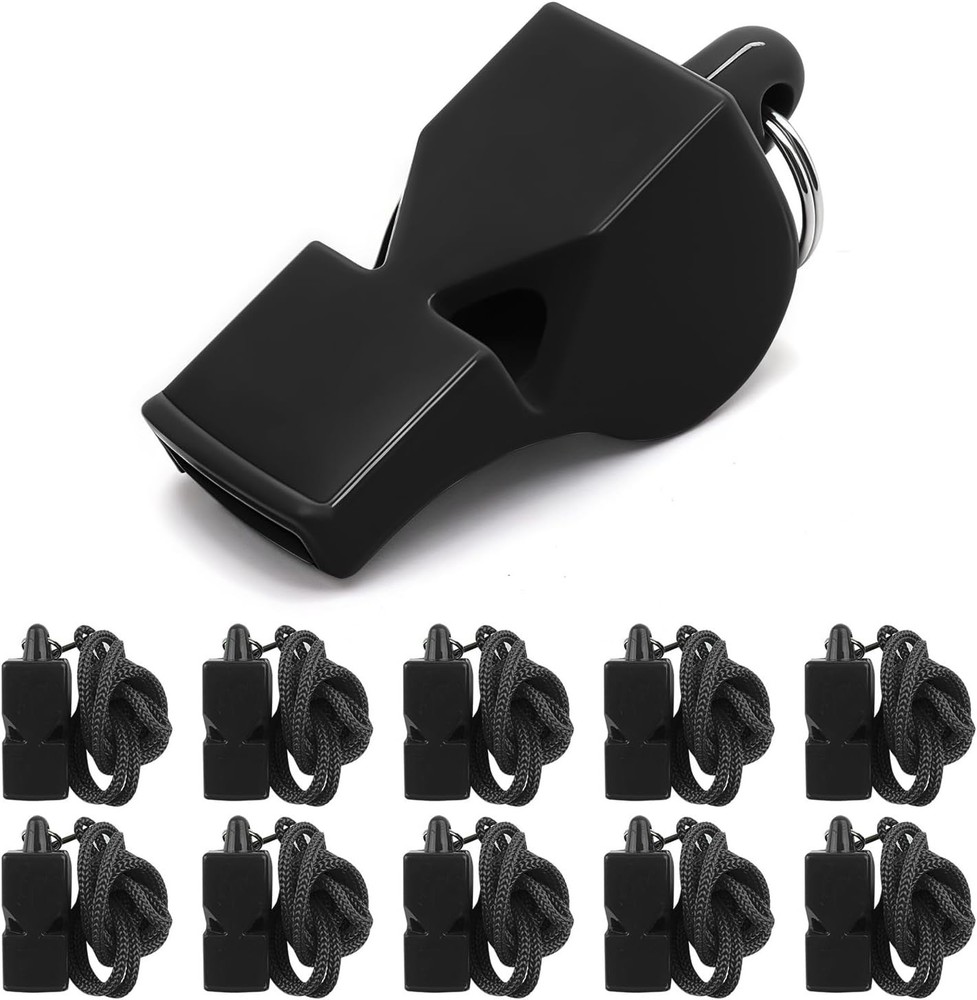 Emergency-Ready 50 Pack Pealess Whistles – 120dB Crisp Sound with Lanyard