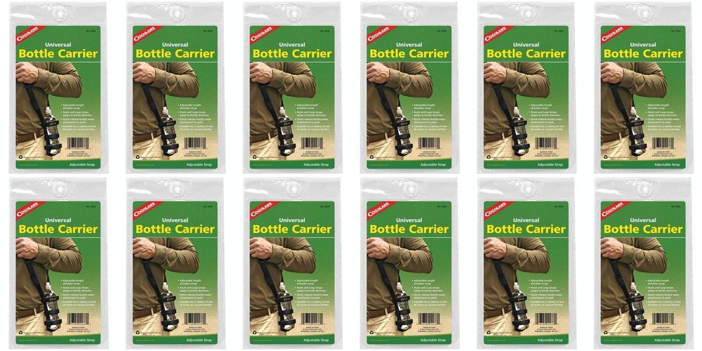 Coghlan’s Universal Bottle Carrier w/ Adjustable Strap (12-Pack)