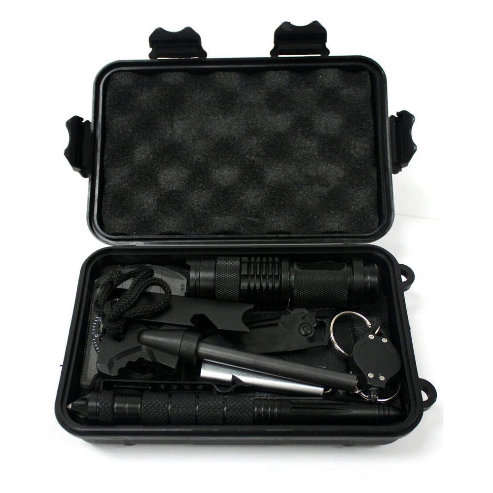 EDC Everyday Carry Kit Compact Survival Outdoor Emergency Tool Gear 9 in 1