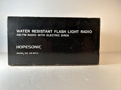 Hopesonic Am/Fm/Weather Radio W/ Flashlight And Siren Model No. HE851 A