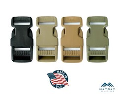 25 PACK – 1″ Inch Plastic Side Release Buckle for Webbing Strap- MADE IN THE USA