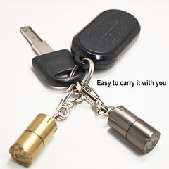 2 Pack Black Gold Keychain Peanut Lighter EDC Mini Waterproof Lighter for Fir…