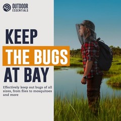 Breathable Bug Mesh Head Net for Hiking, Fishing & Gardening – One Size Fits All