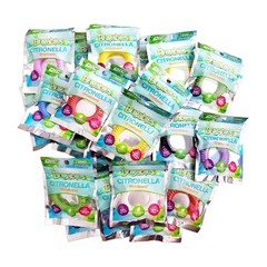 23 Pack of Assorted Bugables Citronella Mosquito Repellent Wrist Bands Reusable