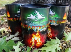 Fire Starter Cubes – 100 pieces per can (By: Outdoor Smart)