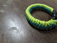 Paracord Bracelet Green, Blue