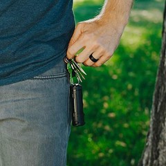 Pepper Spray Gel—Police Strength—Flip-Top & Finger Grip—Quick Release Black