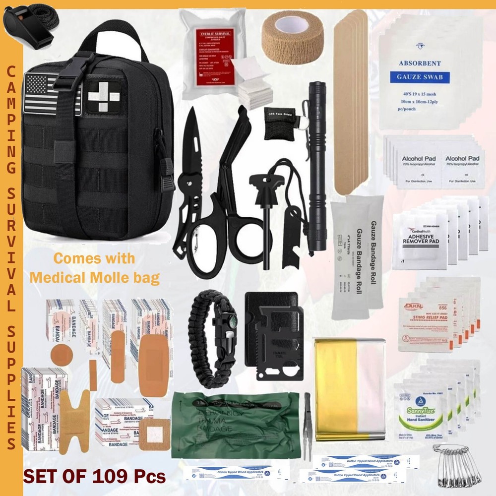 Camping Survival Kit Tactical Emergency Aid Outdoor Kit Gear Camping Tools Gift