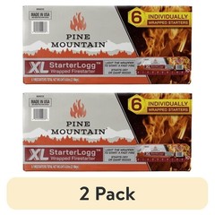 XL Wrapped Fire Starter Logs Portable Easy Lighting 1LB Clean Burning