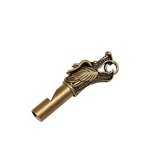 1 PCS Keychain Portable Emergency Survival Whistle, Vintage Whistle, Bronze