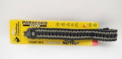 PCS-80569 Paracord Rifle Sling with 1 inch Talon Swivels, Black Green/Gray
