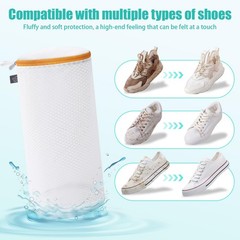 Kimmama Shoe Washing Machine Bag, Bag for 2L(7x7x15″), Orange