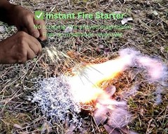 Fire Starter Kit – 6 Magnesium Bags + 3.15″ Ferro Rod 6 Bags + Ferro Striker
