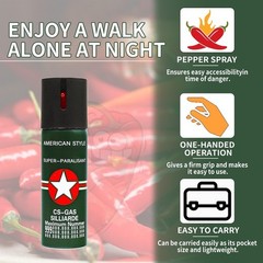4 Pack Pepper spray Super American Style 60 ml For Men Women Easy Operation US