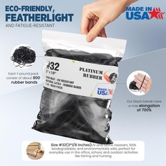 Black High Heat UV Resistant #32 Platinum Rubber 32-1/4lb (Pack of 2),