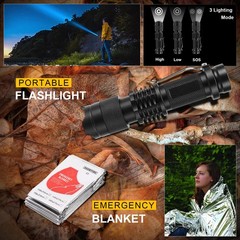 Gifts for Men Fathers Day 14-in-1 Survival Kit – Premium Outdoor Large