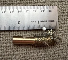 Unique Safety Whistle Rooster/Cock Lightweight Brass Metal 2.5 in