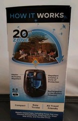Thermacell Mosquito Repellent Diffuser Fast Charging 20ft Zone Refill Included