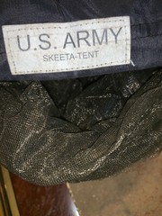 US MILITARY ARMY SKEETA-TENT INSECT NET MOSQUITO NO SEEUM MESH COT COVER VGC