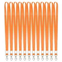 25Pcs 18.1″ Polyester Loops with Key Carabiner, Orange for