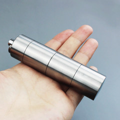 Titanium 3 Groups Storage Case Capsule Seal Container Keychain Outdoor EDC Tool