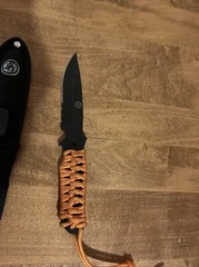 [Used] UST Woodlands Para Knife 4.0 Sheath Orange Braided Handle