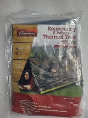 Camerons Grizzly Gear Emergency 2 Person Thermal Tent 8′ X 3′