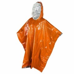 1/2/4pcs Emergency Survival Rain Poncho Reusable Mylar Thermal Blanket Poncho