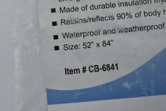 10 Pack PrimaCare Foil Mylar Thermal Rescue Blankets 52″ x 84″ CB-6841