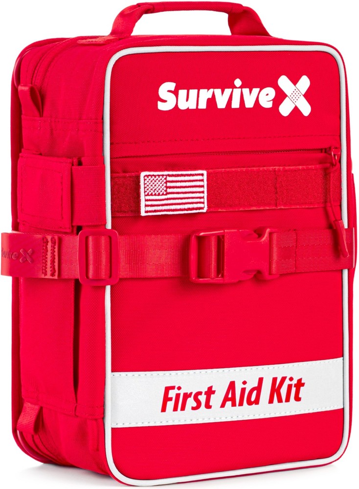 Large First Aid Kit For Car, Travel & Home – Emergency Kit For Hiking, Camping